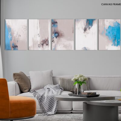 Five abstract paintings. Versatile artistic image can apply to a wide range of creative design projects posters, banners, postcards, magazines, covers, prints, wallpapers