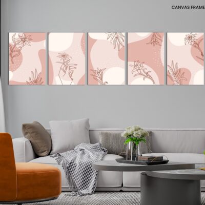 isolated backgrounds for social media stories, banner in pastel colors with copy space for text. Еdelweiss flowers
