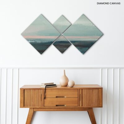 Marine Melody Hand-Drawn Oil Illustration of Oceanic Abyss and Frozen Seascape