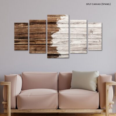 Earthy Elegance Pale White and Brown Wooden Textured Flooring with Rustic Charm