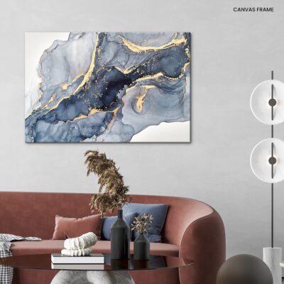 Golden Waves of Dreams Luxurious Natural Abstract Fluid Art_ Tender and Ethereal