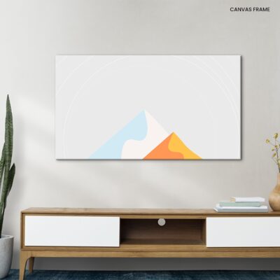 Mountain Mystique Tranquil Dawn and Dusk in the Hues of Light Blue and Fog