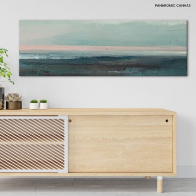 Marine Melody Hand-Drawn Oil Illustration of Oceanic Abyss and Frozen Seascape