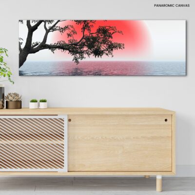Old tree at a ocean beach - digital artwork