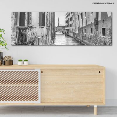 Venetian Serenade Black and White Charms of Rio de la Plate's Canal Architecture