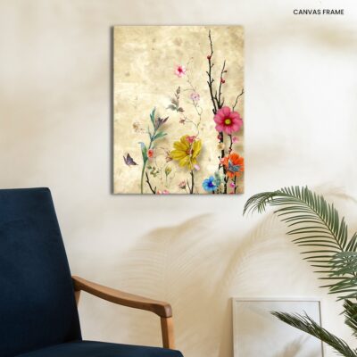 Vibrant Blooms A Springtime Symphony of Colorful Abstract Flowers